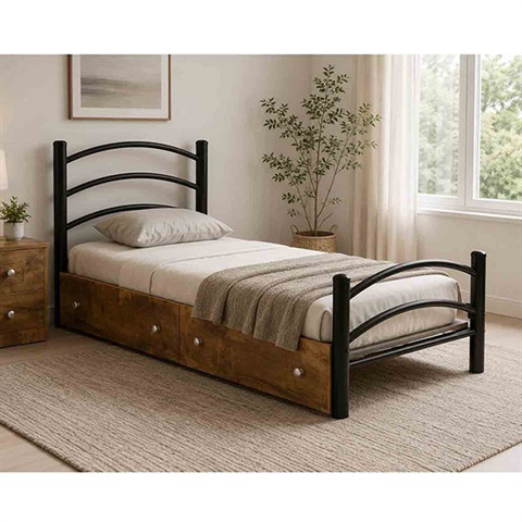 تخت یک و نیم نفره فلزی شادی  T139
